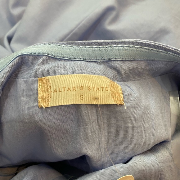 NWT Altar’d State straplesss blue mini dress with bow - Picture 7 of 7